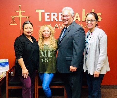 George Terezakis with clients